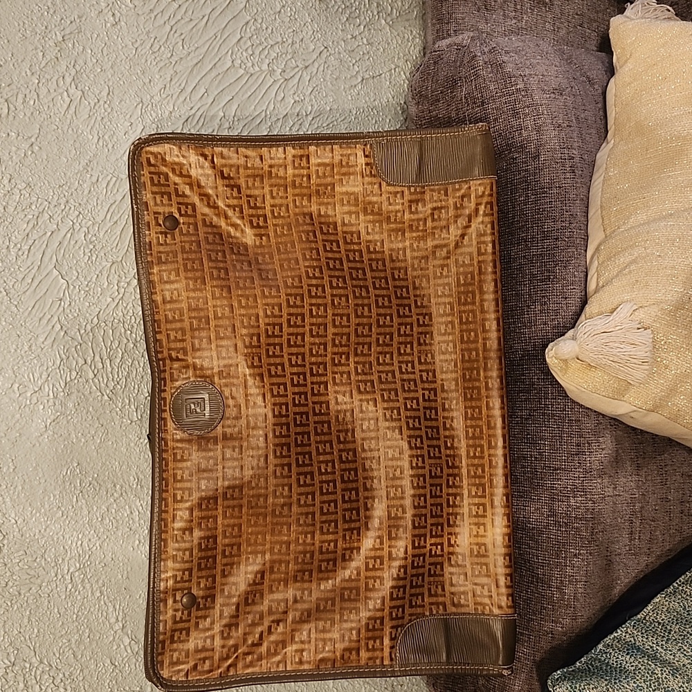 Fendi Brown and Tan Monogram Bag